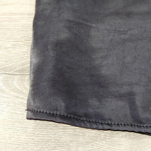 Lulus Stay Celebrating Black Satin Bodycon Mini Dress Women's Size S - Picture 11 of 16